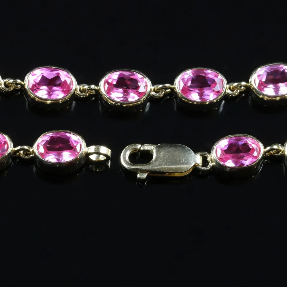 Fabulous Pink Topaz Bracelet
