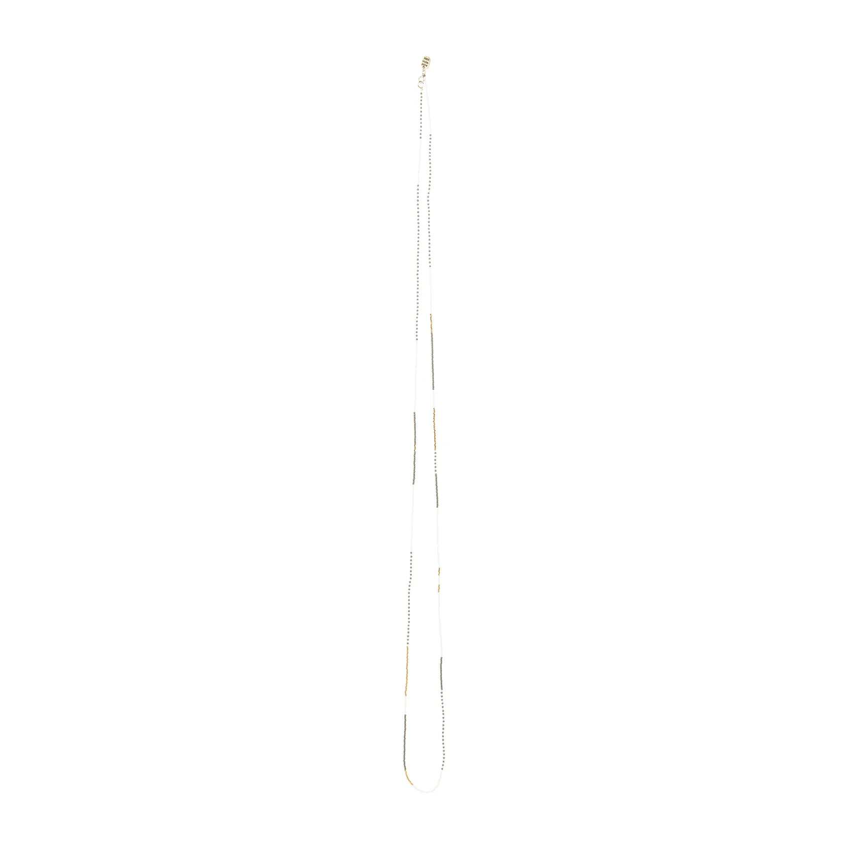 Long Zebra Endito Multi Wrap - GRAY/WHITE/GOLD